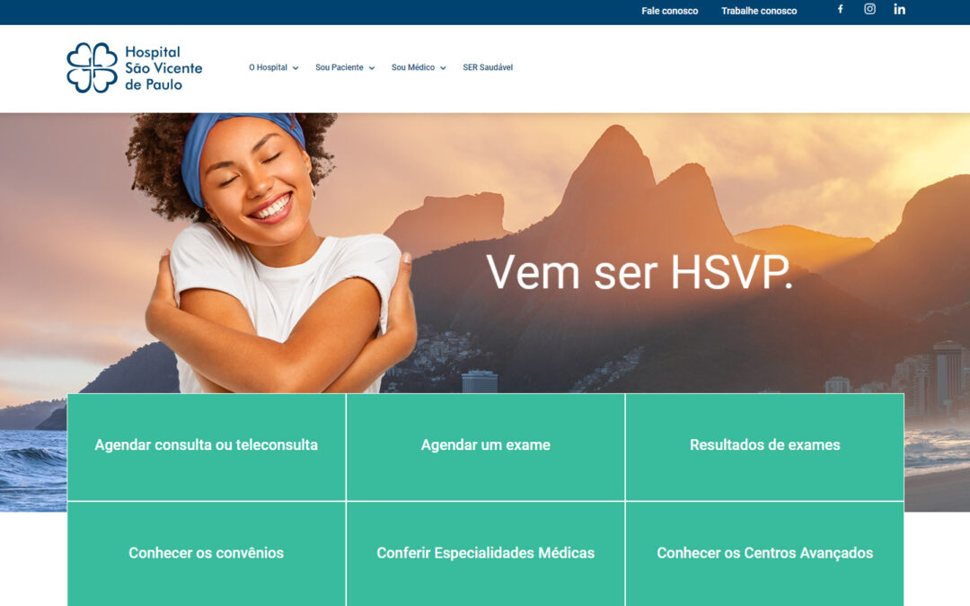 Desenvolvimento de site e intranet – HSVP